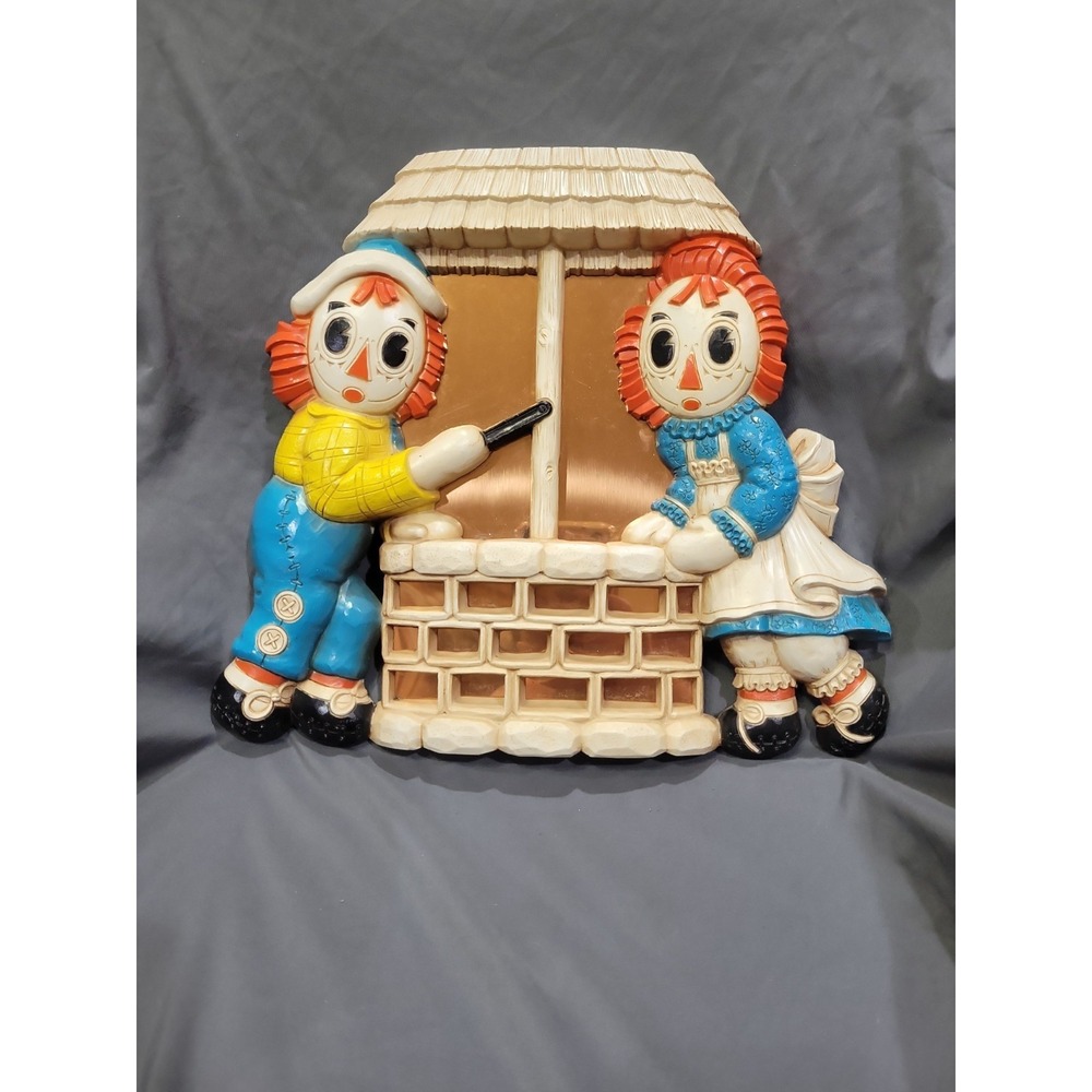 Bobbs Merrill 1977 Raggedy Ann Andy Wishing Well Coppercraft Guild Taunton Mass